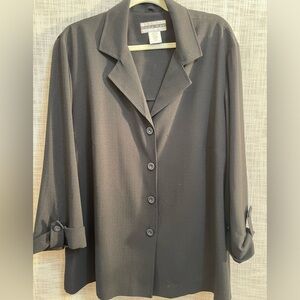 Plus sized black blazer, black jacket